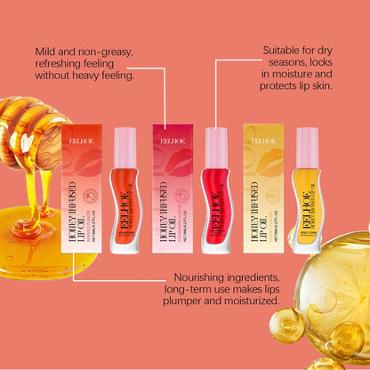 Eelhoe Hyaluronic Acid Lip Moisturizing Oil Series Lasting Shine Non Stick Base Makeup Remove Fine Lines Lips Plumping Essences