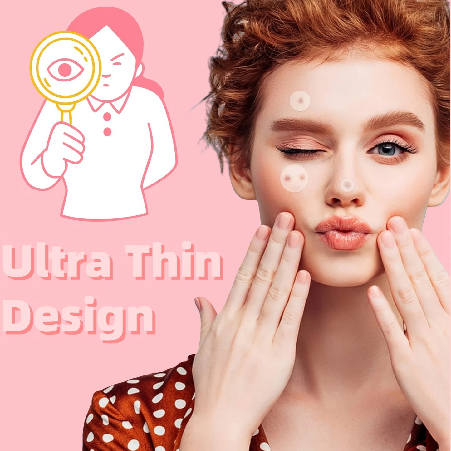 648pcs Multicolor Star Acne Patches - Mixed Color Cute Blemish Cover Invisible Spot Stickers, Pink Box